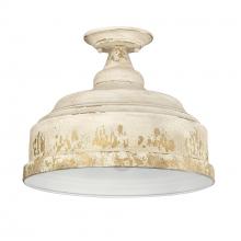  0806-SF AI - Keating Semi-Flush in Antique Ivory